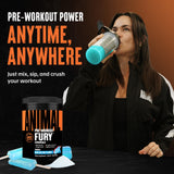 Animal Fury scoop con porción y vaso de 12 oz para proporción exacta