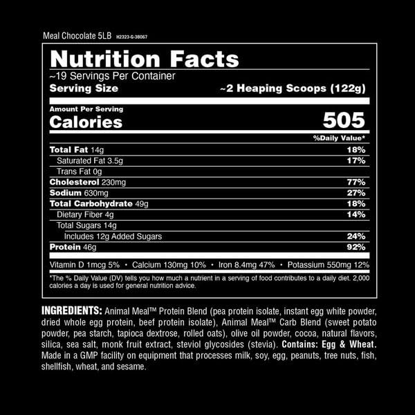 Persona en gimnasio con Animal Meal facilitando alimentación práctica