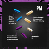 Animal PM ingredientes sobre mesa mostrando componentes clave y beneficio recuperador