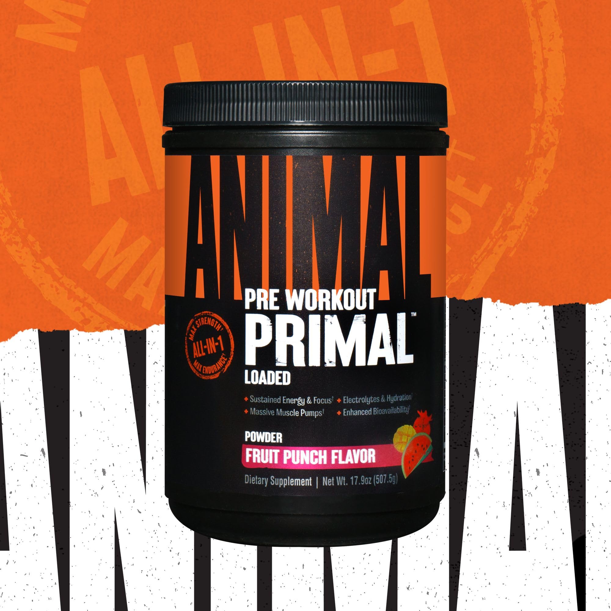 Animal Primal polvo textura en cuchara mostrando mezcla fina, beneficio disolución fácil