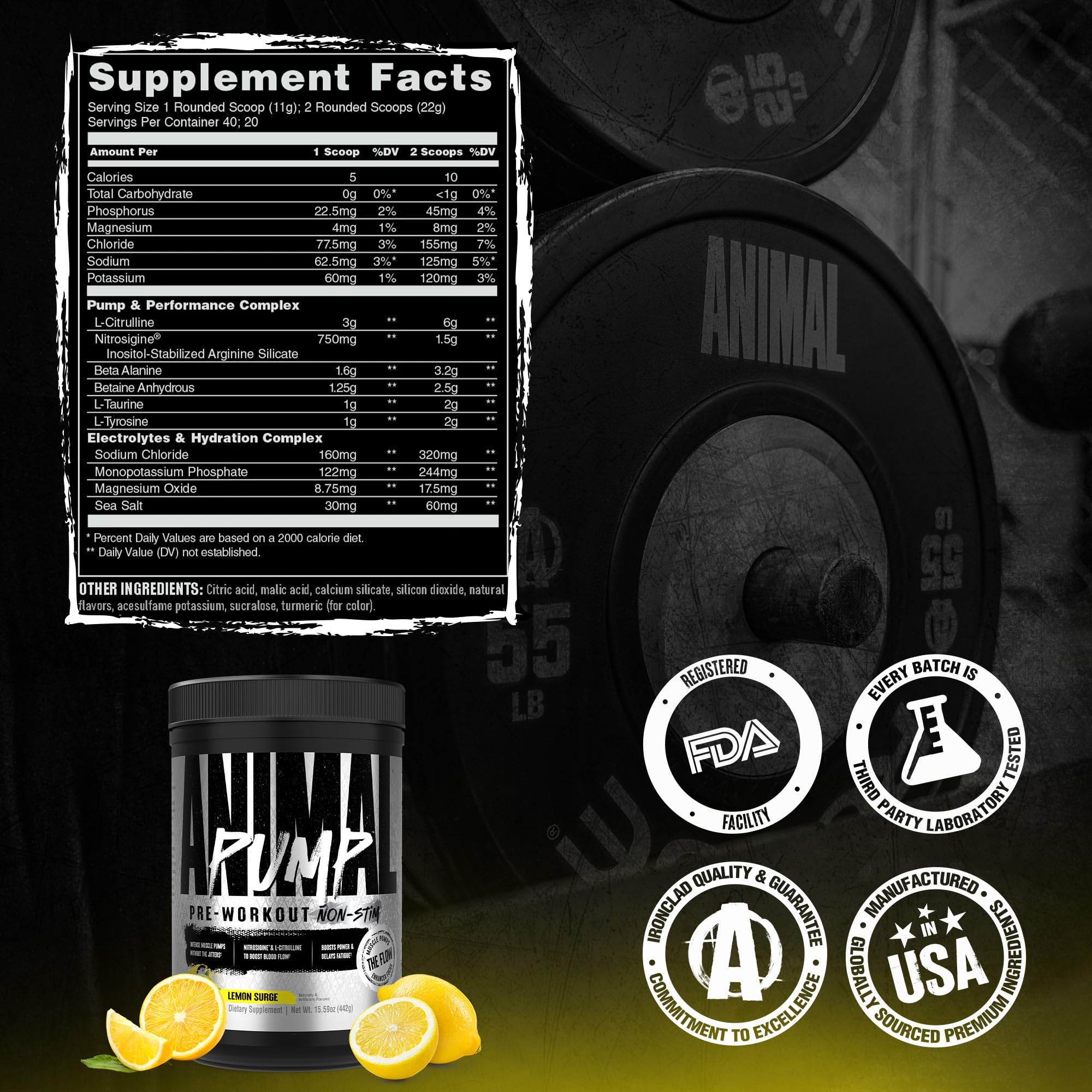 Animal Pump NS uso nocturno en entrenamiento, ideal para sesiones vespertinas