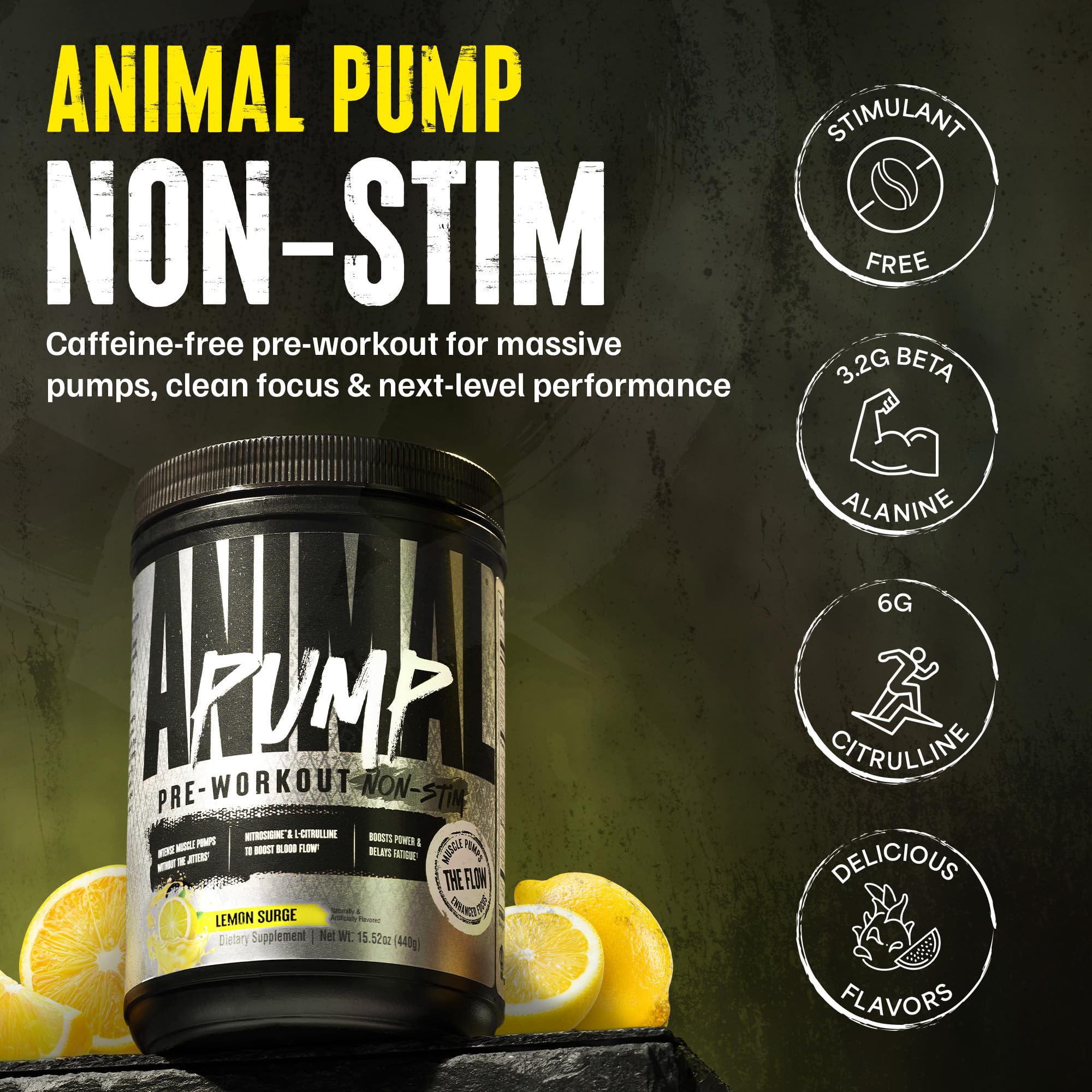Animal Pump NS textura del polvo en close-up que resalta mezcla fina y solubilidad