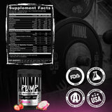 Sabor Dragon Berry de Animal Pump NS con listados de ingredientes y atractivo visual