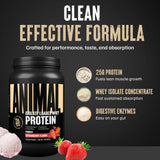 Animal Whey isolate etiqueta de ingredientes y enzimas digestivas, garantía de calidad