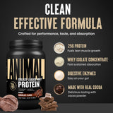 Animal Whey Isolate etiqueta de ingredientes y sellos de fabricación en EE. UU. para confianza en calidad