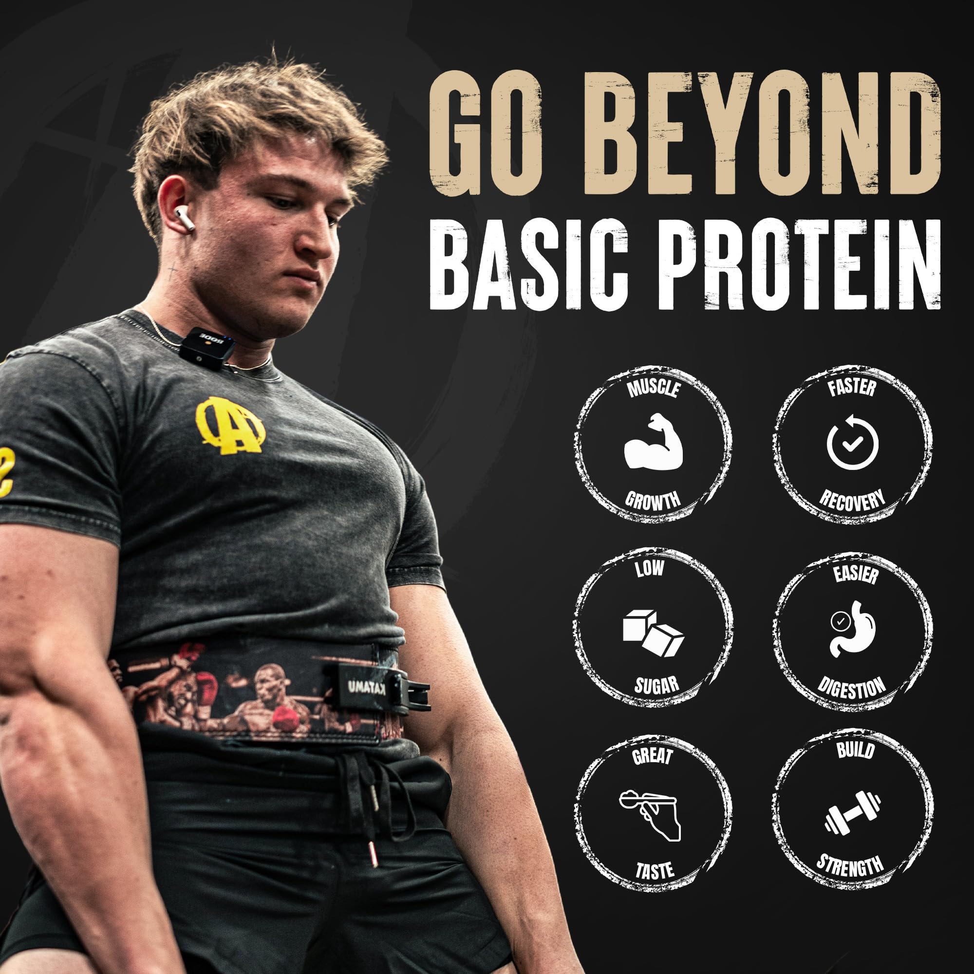 vaso con Animal whey isolate mezclado demostrando disolución rápida y conveniencia