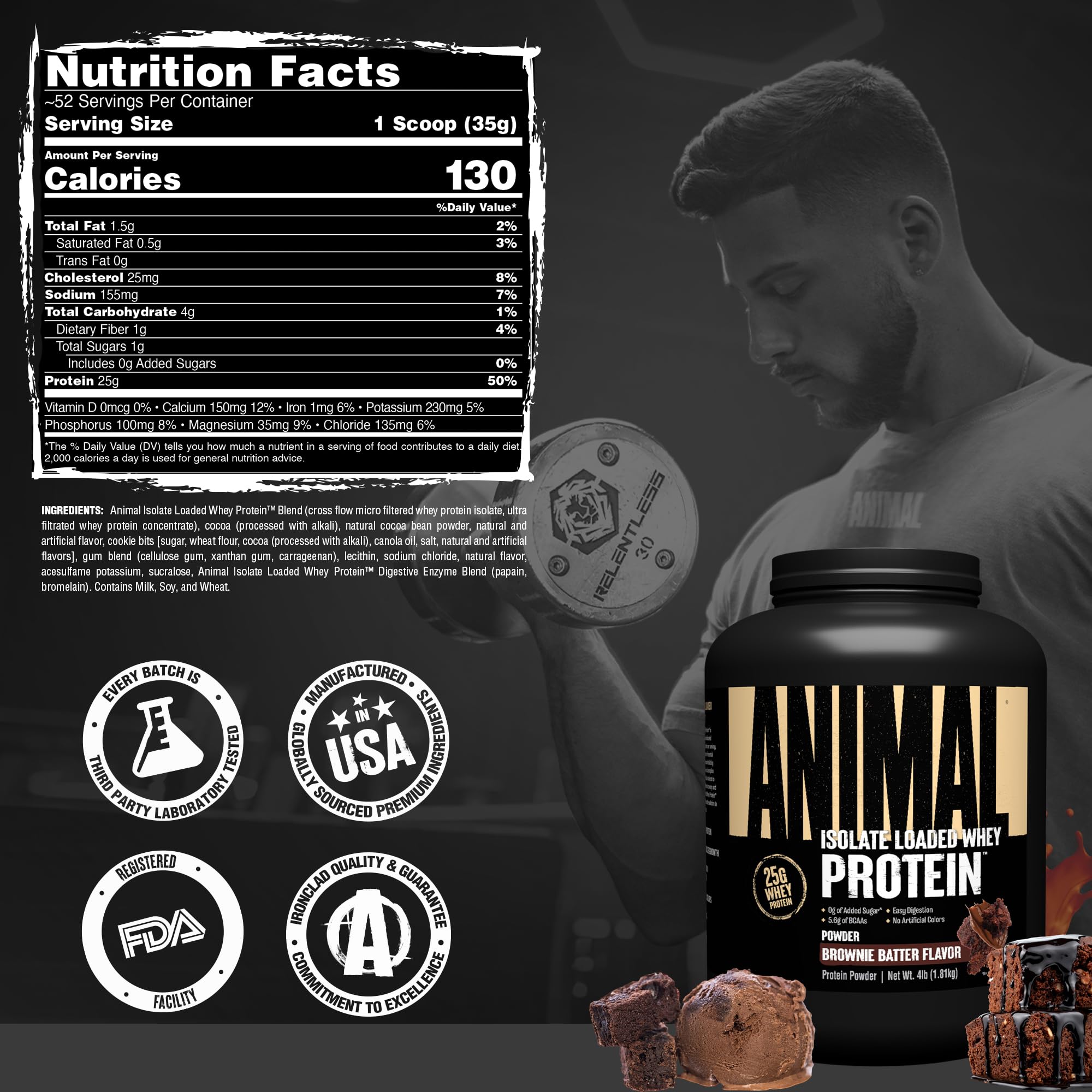 Persona bebiendo Animal Whey Isolate tras entrenamiento para recuperación rápida