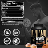 Animal Whey tomando batido en gimnasio para recuperación rápida