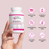 Healthy Bones Co. annatrol frasco junto a objeto para comparar tamaño y duración del producto