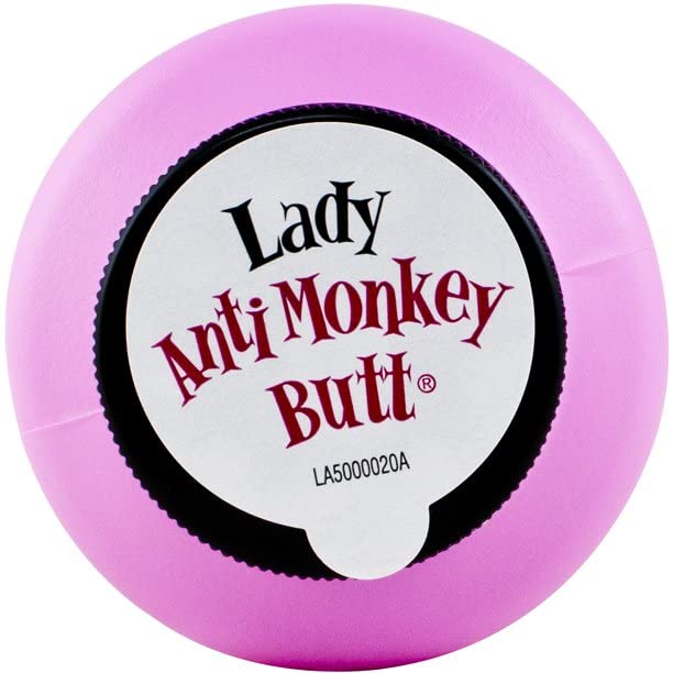 Anti Monkey Butt comparación de tamaño junto a un móvil para referencia