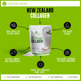 Antler Farms colágeno mezclado en batido vegetal listo para consumo y energía