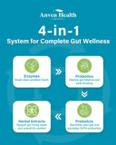 Anven Health etiqueta nutricional destacando 100B CFU y lista de enzimas