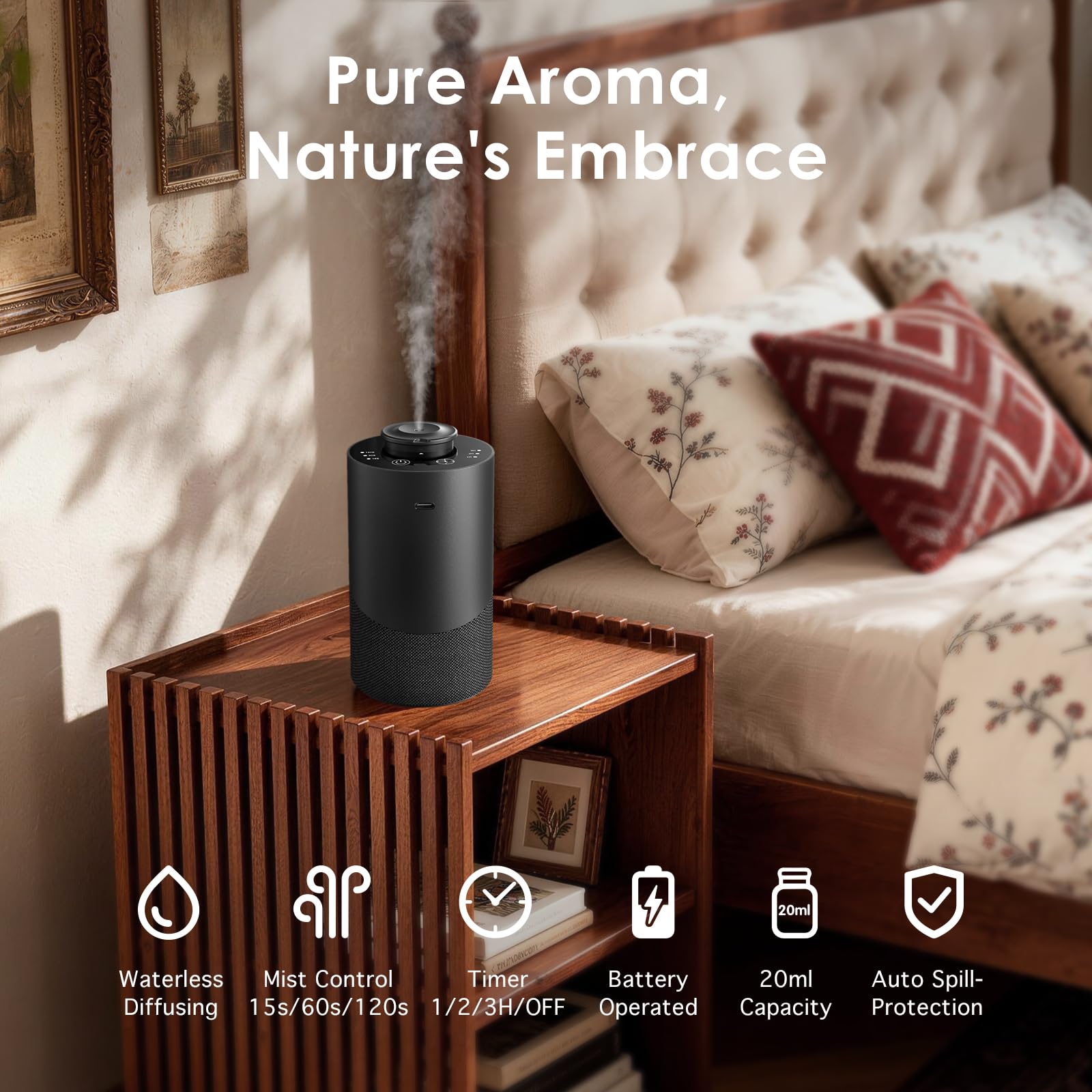 Aofmee detalle tejido y aleación de aluminio que aporta acabado premium