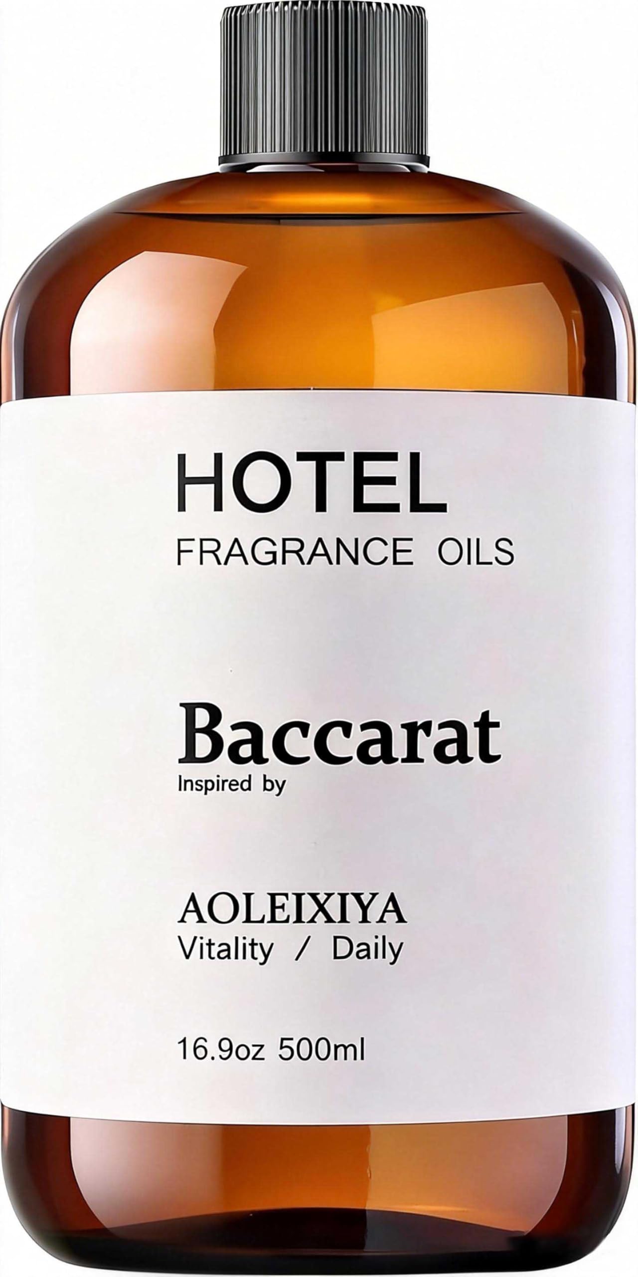 AOLEIXIYA frasco frontal mostrando etiqueta y volumen, transmite lujo