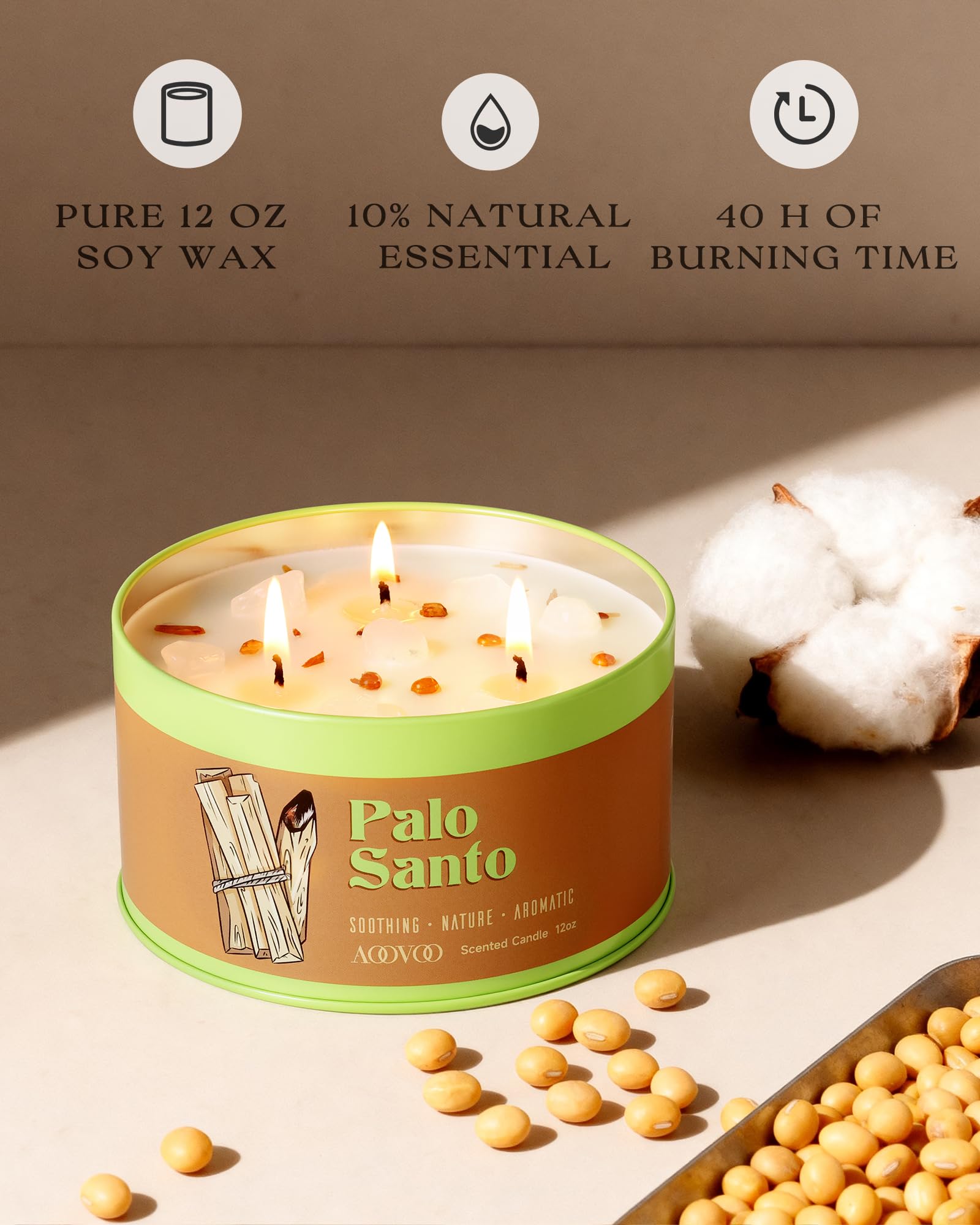 AOOVOO primeros planos de trozos de Palo Santo con aroma natural