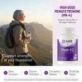 AOR Peak K2 cápsula en mano demostrando tamaño fácil de tragar