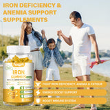 Aouewnk etiqueta nutricional con hierro y vitaminas visibles