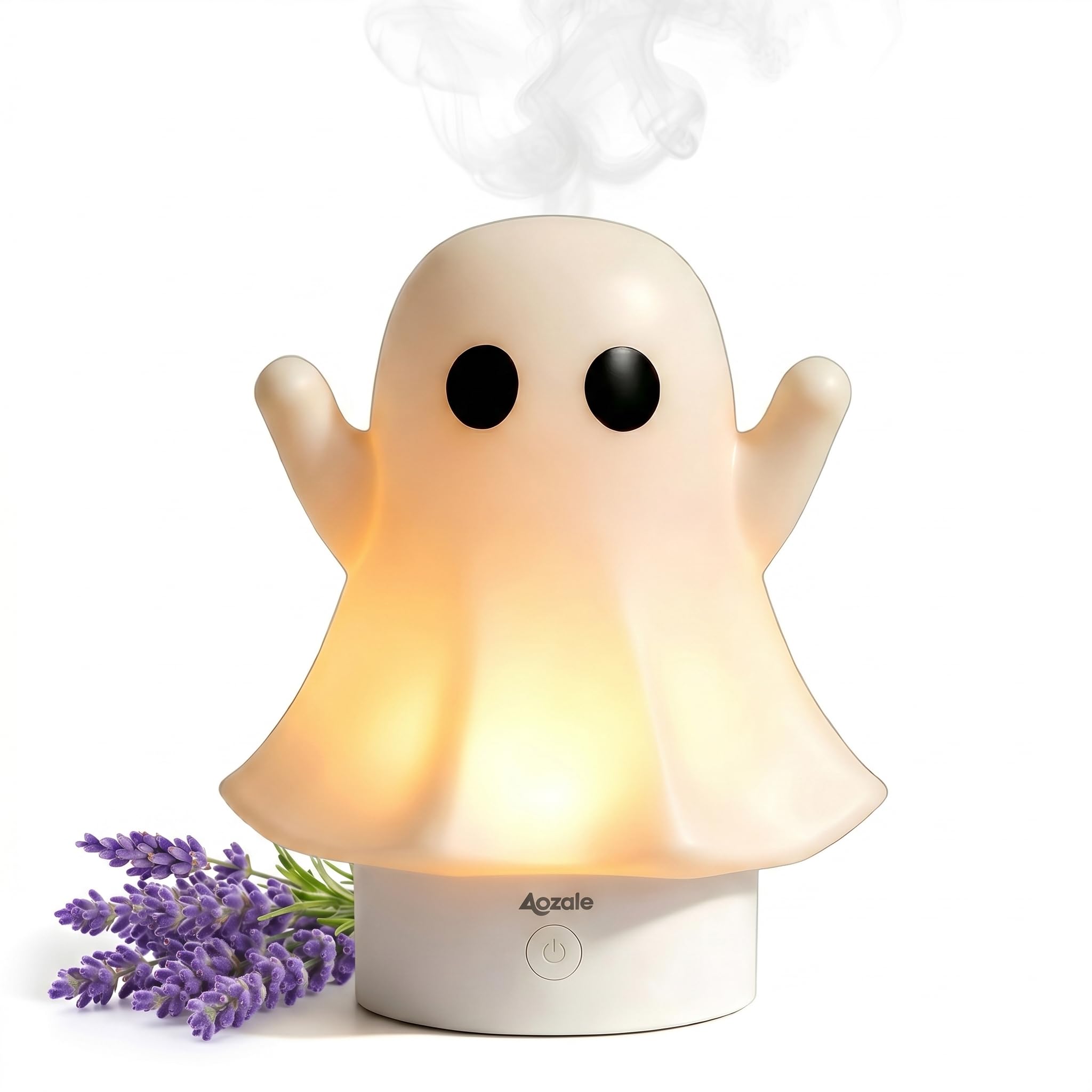 Aozale difusor fantasma frontal mostrando diseño adorable y función decorativa