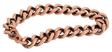Apex Copper Bracelet vista frontal mostrando ajuste cómodo y estilo cálido