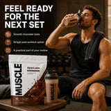 Apex Labs Muscle etiqueta nutricional enfocada para leer ingredientes y recomendaciones