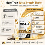 Apex Labs cuchara con porción medidora destacando 10 g de proteína por servicio