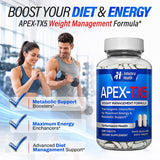 APEX-TX5 usuario tomando tableta antes de entrenar para mejorar energía