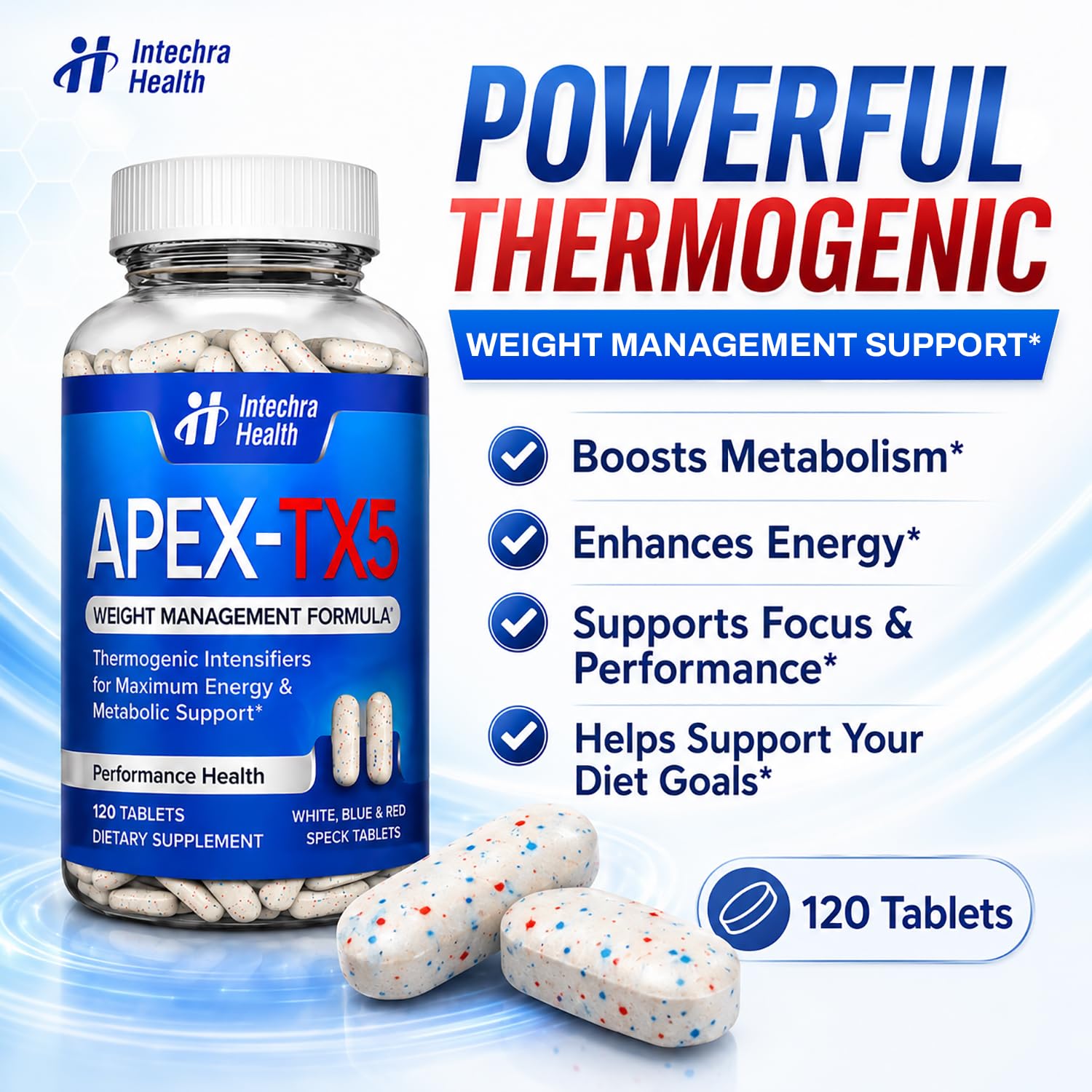 APEX-TX5 comparación de tamaño en mano para visualizar escala y dosis