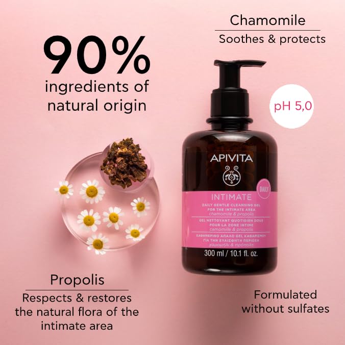 Apivita detalle de etiqueta con ingredientes naturales y beneficios