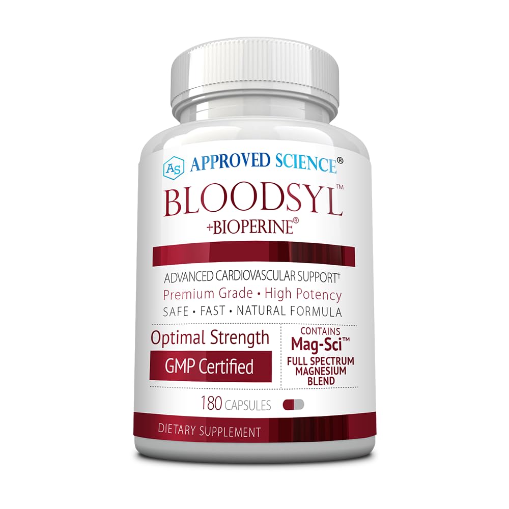 Approved Science Bloodsyl frente del envase mostrando diseño y cantidad