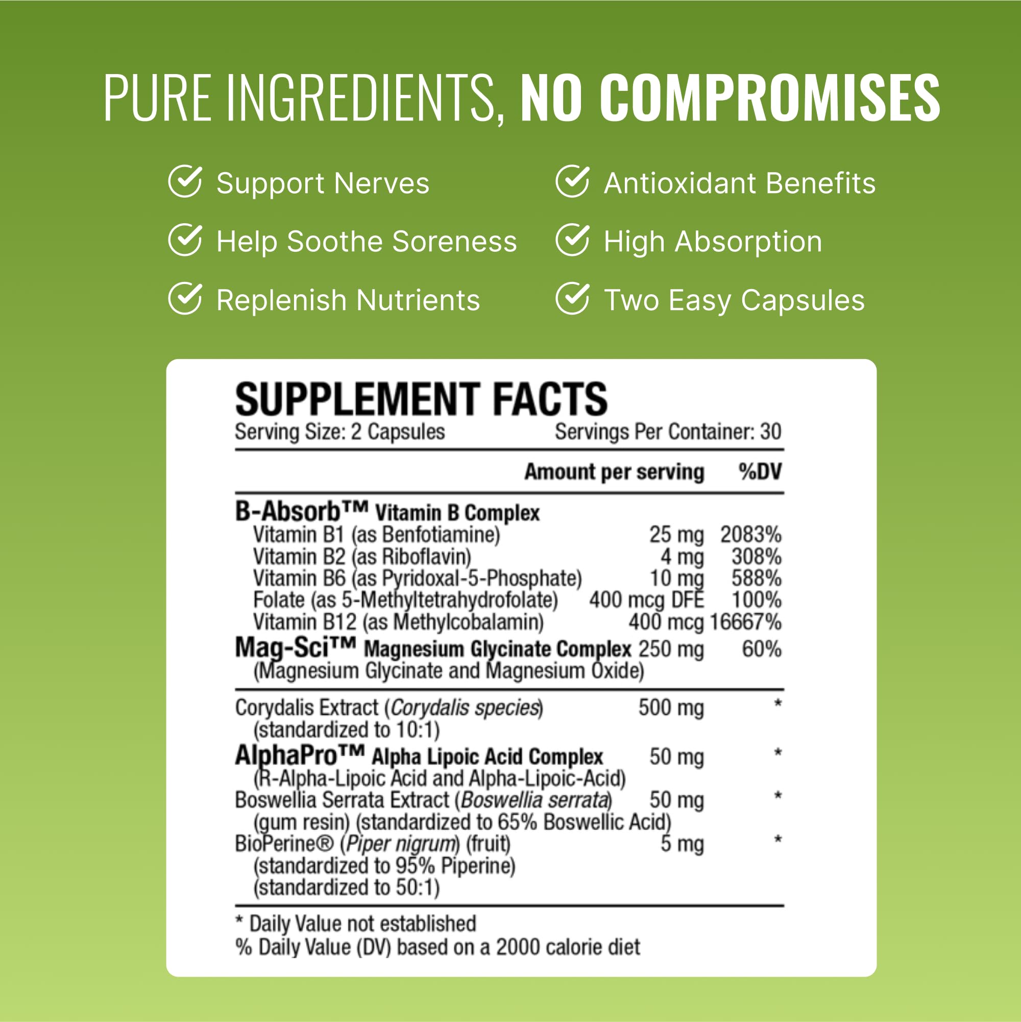 Approved Science Nervprin cápsula detalle con textura y revestimiento vegano