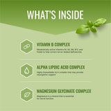 Approved Science Nervprin etiqueta nutricional visible con ingredientes transparentes