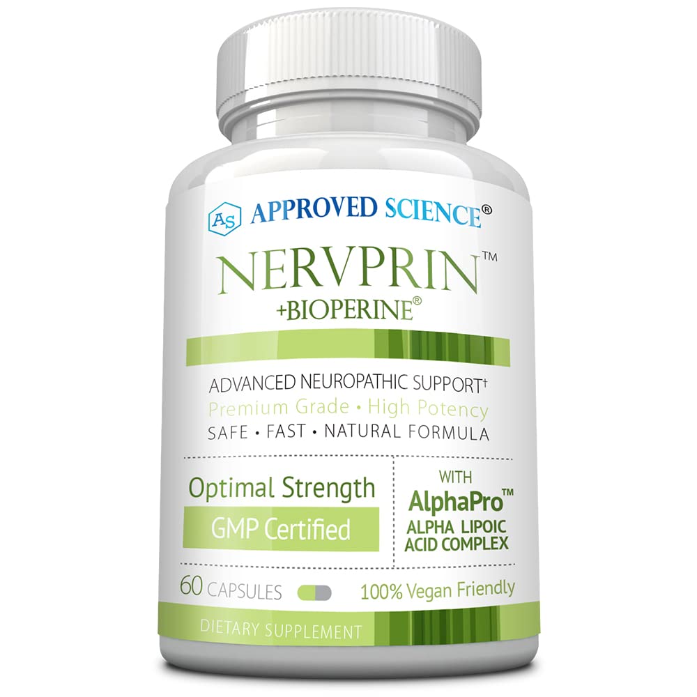 Approved Science Nervprin frontal mostrando el envase y beneficios claros