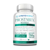 Approved Science Prostarex vista frontal del envase mostrando etiqueta y tamaño del suministro