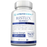 Approved Science Restlex cápsulas junto a una regla para comparar tamaño
