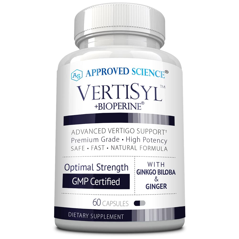 Approved Science VertiSyl frente del envase mostrando 60 cápsulas y beneficios