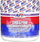APS Creatine paquete frontal mostrando etiqueta y claridad de producto, confianza y pureza