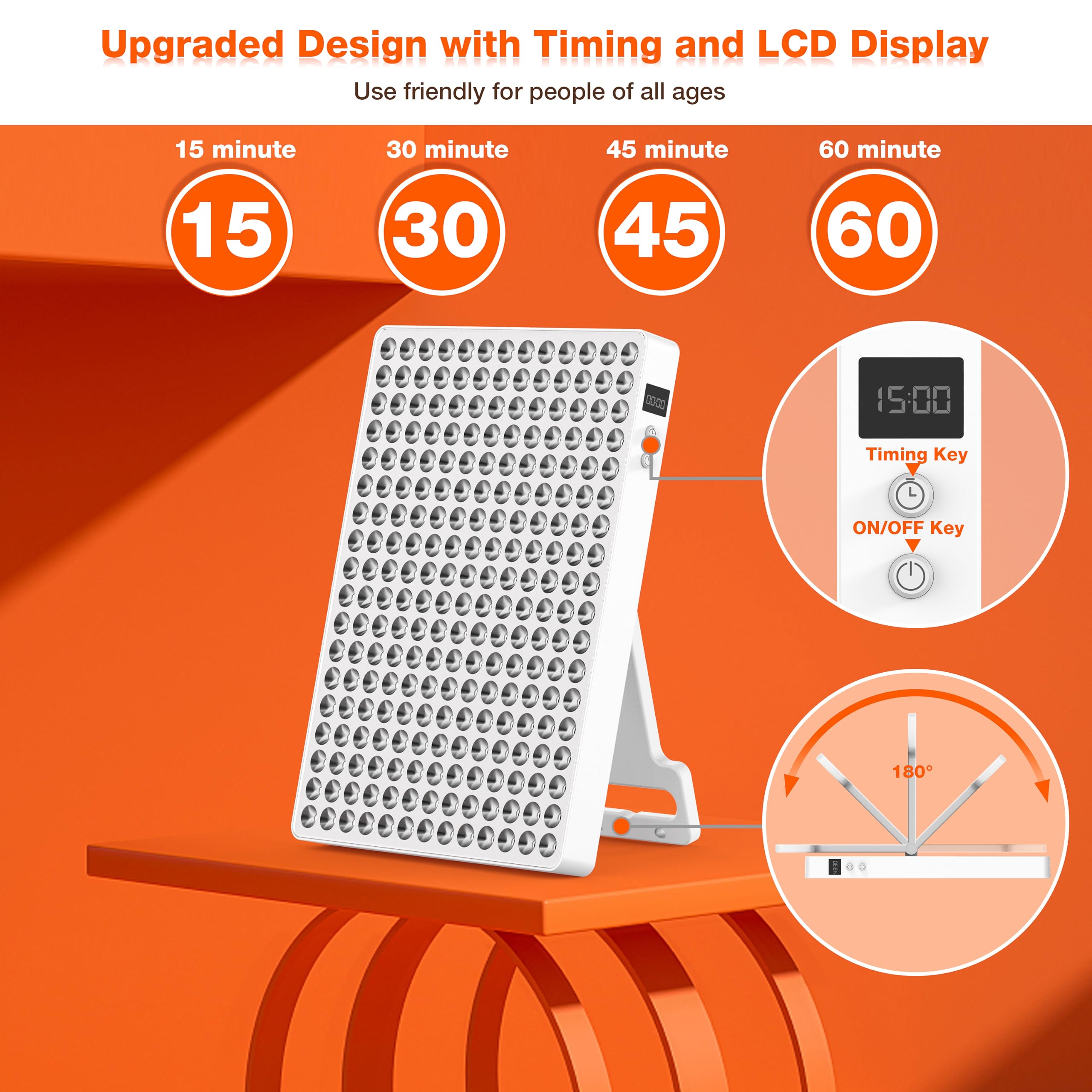 Aptoyu detalle de LEDs 660/850nm que destaca la alta radiancia y eficiencia lumínica