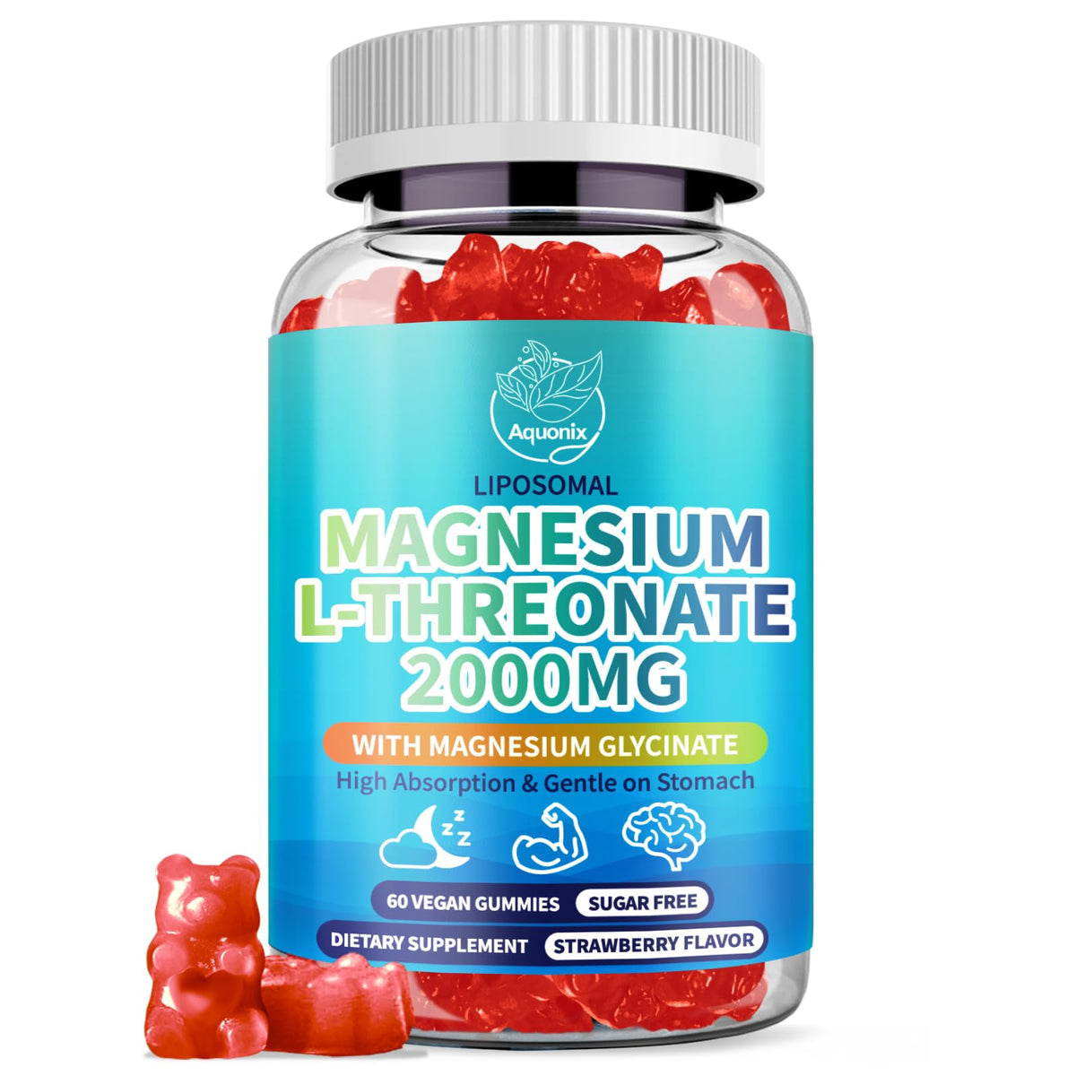 AQUONIX frente del envase mostrando cantidad y beneficio de absorción
