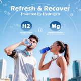 AQUXERA preparación en gimnasio con botella para recuperación post-entrenamiento