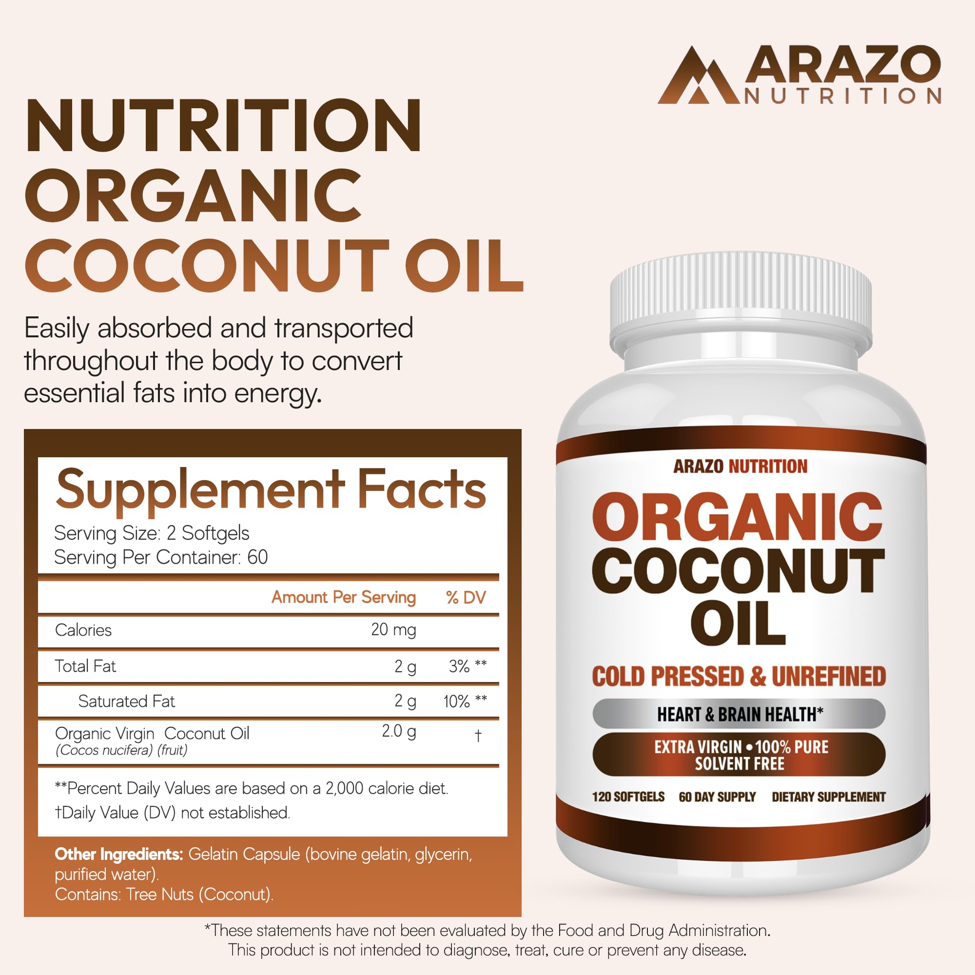 Arazo Nutrition cápsula blanda vista cercana que muestra textura y facilidad de ingestión
