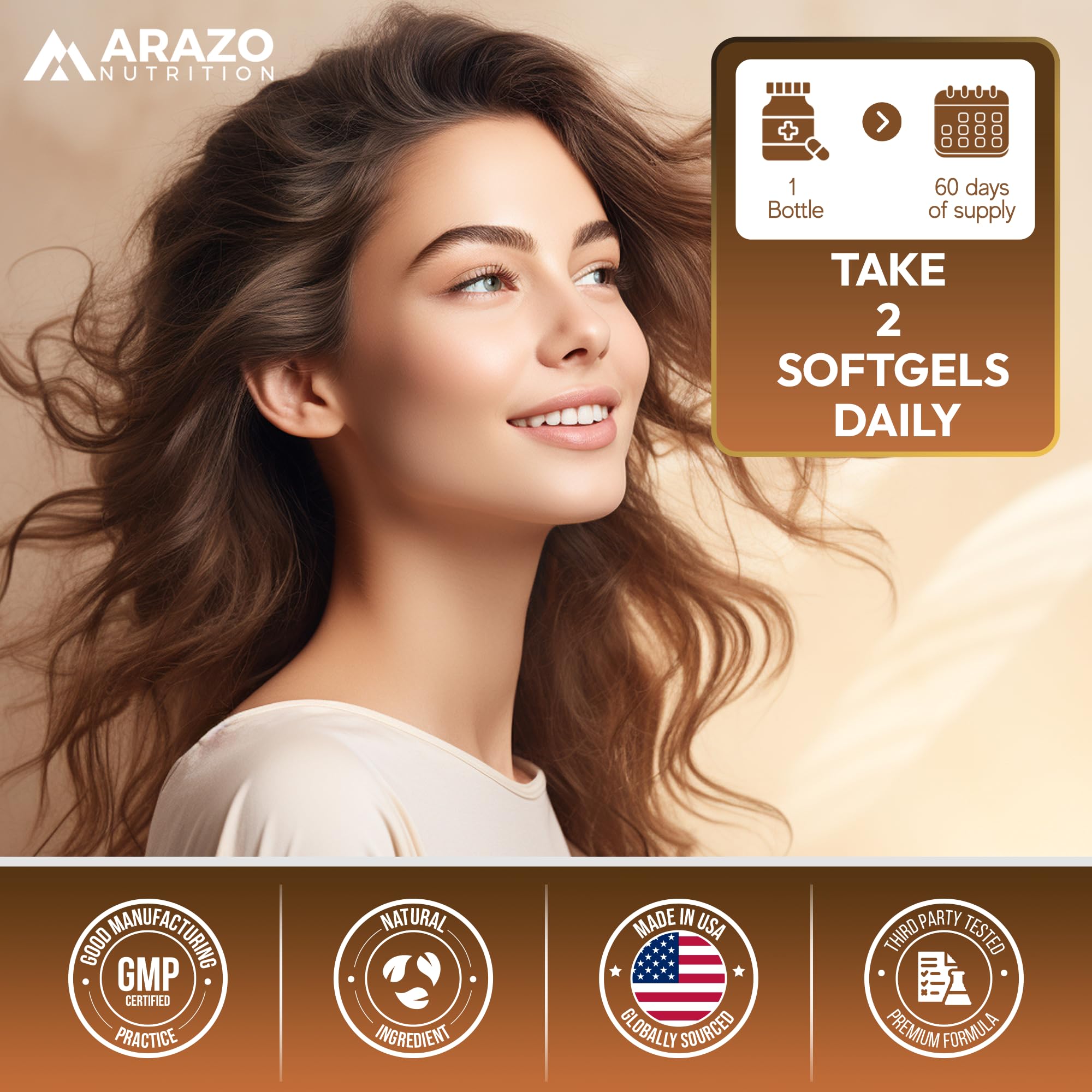 Arazo Nutrition etiqueta nutricional legible, confirma ingredientes y dosis por porción