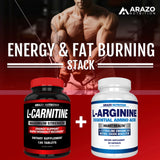 Arazo Nutrition escala de tamaño junto a objetos cotidianos para referencia