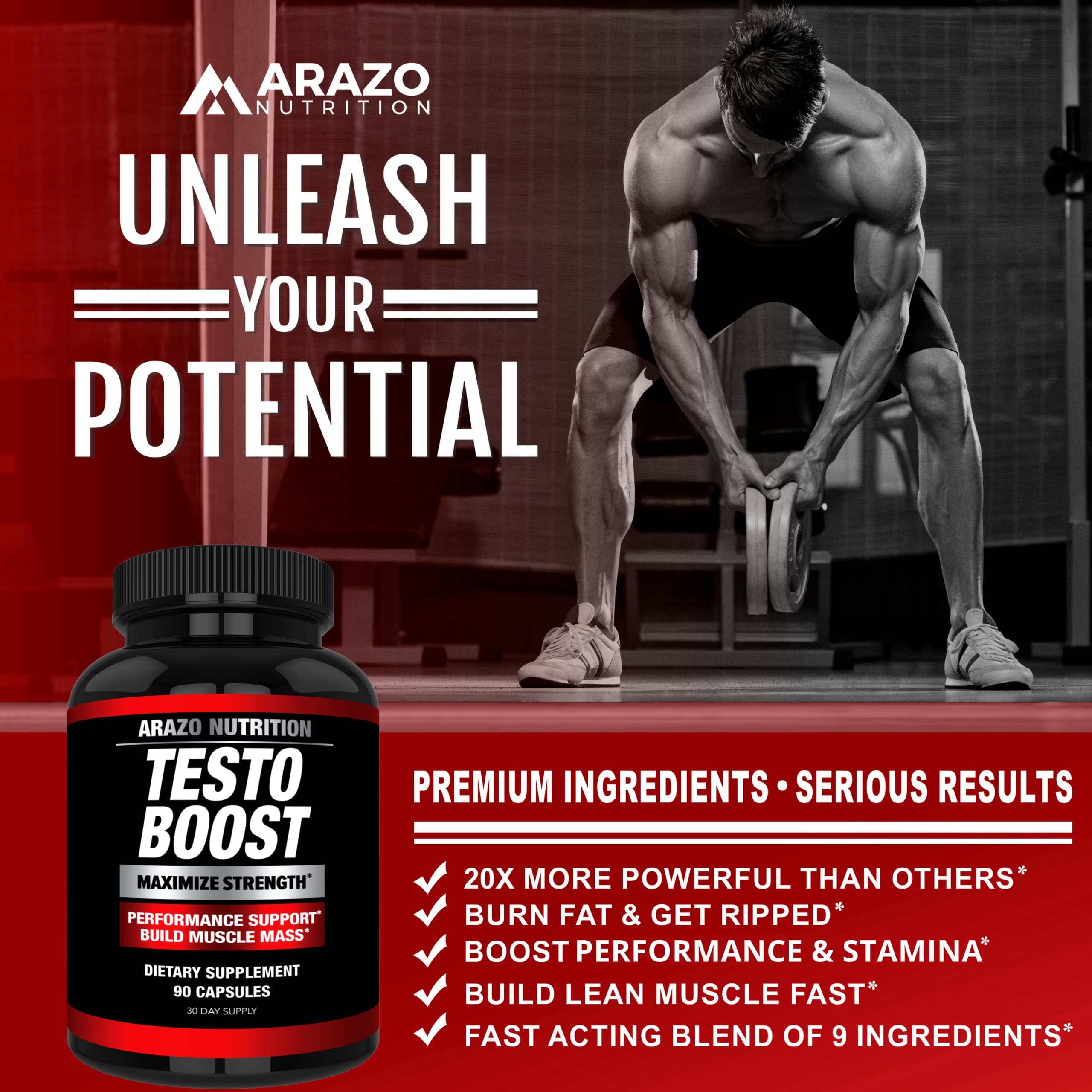 Arazo Nutrition cápsula en mano para comparar tamaño y facilitar dosificación