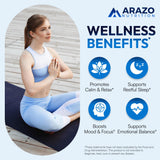 Arazo Nutrition cápsula abierta mostrando polvo de alta pureza y textura