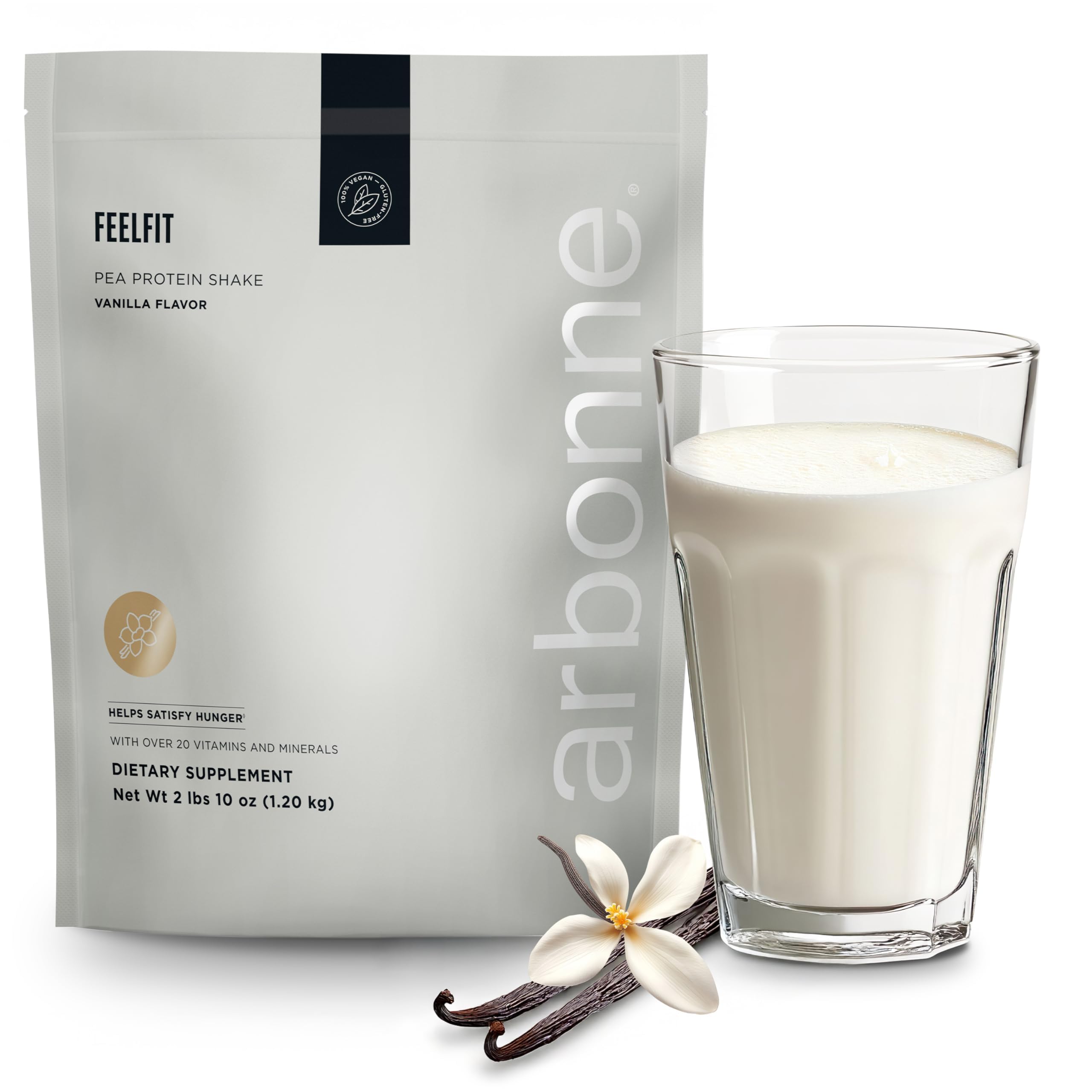 Arbonne Feelfit frente del empaque mostrando presentación y sabor