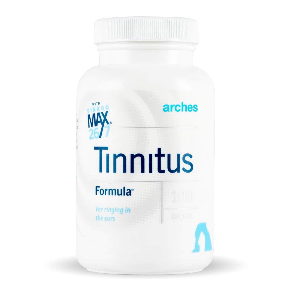 Arches Tinnitus Formula frontal del envase mostrando etiqueta y beneficios