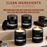 Aredenua vela Sandalwood Leather encendida en interior, aporta calidez masculina