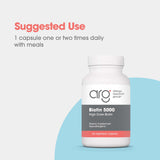 Allergy Research Group ARG Biotin 5000 etiqueta ingredientes y claridad de composición