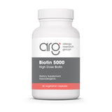 Allergy Research Group ARG Biotin 5000 frontal mostrando envase y beneficio visual