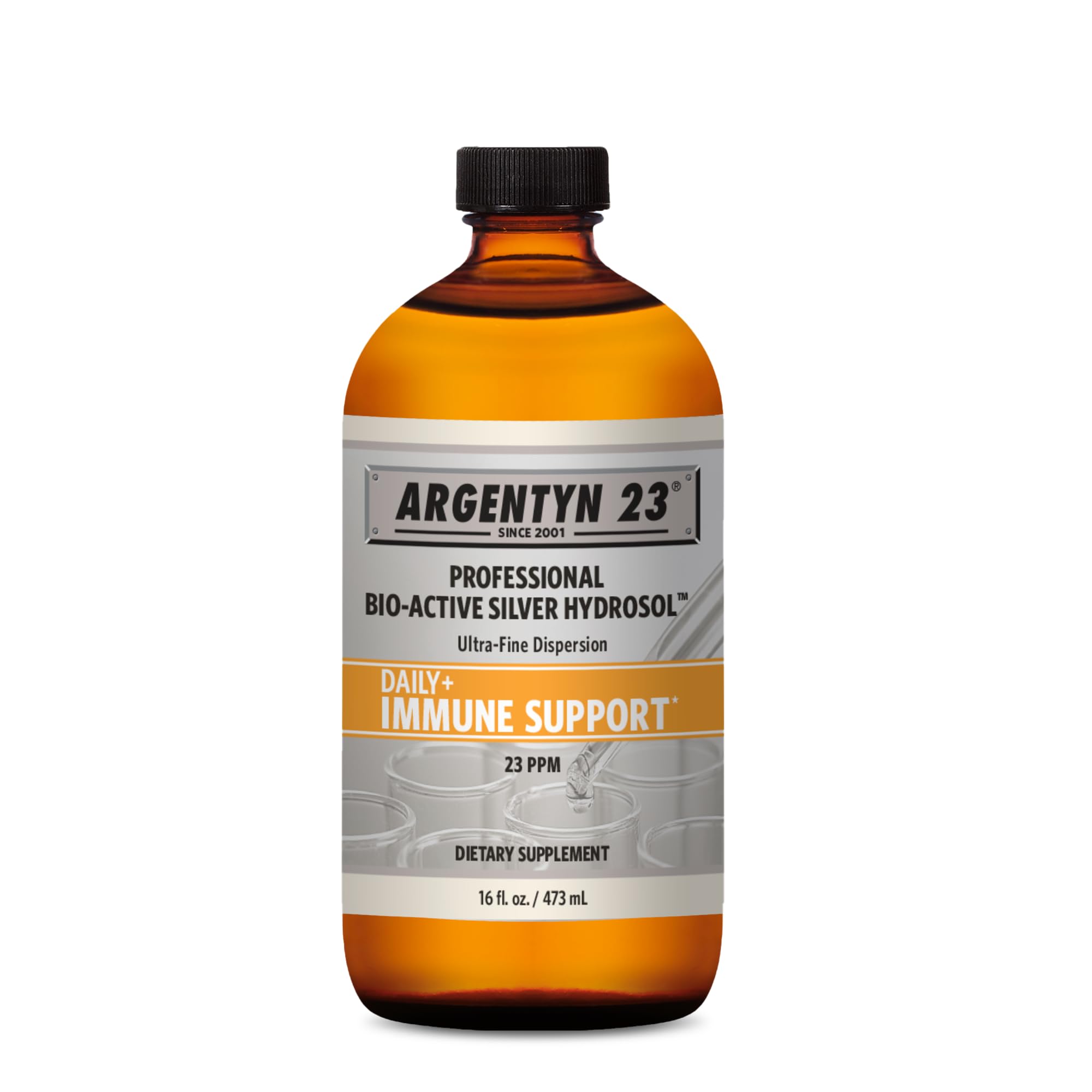 Argentyn 23 botella frontal mostrando formato 473 mL y etiquetado claro